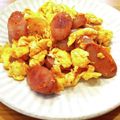 かなりんココりん's cooksnap of when they made ウインナーと卵のケチャップ炒め大人味！.