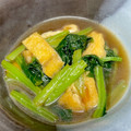 クックLH4W7Y☆'s cooksnap of when they made 油揚げと小松菜の煮浸し.