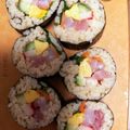 マリアの料理記録日誌's cooksnap of when they made 海鮮海苔巻き〜w❨(@≧↺≦@)❩wノ.