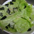 由芽15's cooksnap of when they made 5分で！レタスと海苔のサラダ.