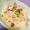 tonmyee's cooksnap of when they made ちょっとリッチなきのこパスタ.