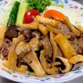 よしよしのキッチン☆'s cooksnap of when they made きのこのバター醤油ハンバーグソース.