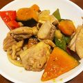 のえもゆ's cooksnap of when they made チキンと野菜のりんご酢炒め.