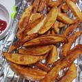 クック083103☆'s cooksnap of when they made バイト時代指を揚げて覚えたフライドポテト.