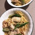ame-ikuru's cooksnap of when they made 鶏むね肉とオクラの和風オイルパスタ.