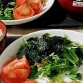 料理上達中's cooksnap of when they made 水菜・ツナ・韓国ノリの無限サラダ.