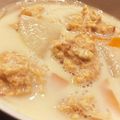 ハムハムたん's cooksnap of when they made 辛ウマ鶏団子の豆乳スープ.