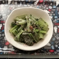 ☆hikonyan☆'s cooksnap of when they made たくさん食べて♪小松菜のゴママヨ和え.