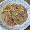 みょんとも's cooksnap of when they made 卵焼きとベーコンの春雨サラダ.