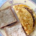 Moggieneko's cooksnap of when they made 鶏ひき肉オムレツ☆簡単で美味しい！.