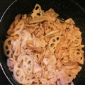 食材が好き☆'s cooksnap of when they made 豚バラとごぼう・蓮根の甘辛炒め.