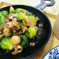 ひつこん's cooksnap of when they made 簡単☆芽キャベツのベーコン炒め.