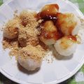 あいぽう's cooksnap of when they made 残りご飯が変身☆やわやわみたらし団子.