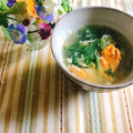 yesmama's cooksnap of when they made シャキうま！水菜とたまごの和風なスープ.