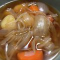 騎士団長EM's cooksnap of when they made じゃがいも玉ねぎ もやしのオイスター煮♡.