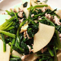クックDKWVGR☆'s cooksnap of when they made たけのことほうれん草のバターしょうゆ炒め.