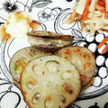 *neige*'s cooksnap of when they made はんぺんで簡単♡蓮根はさみ焼き。.