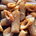 いえあめ's cooksnap of when they made ■作り置き■こんにゃくとちくわの炒めもの.