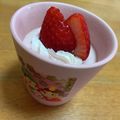 だのん☆彡's cooksnap of when they made レンジで簡単♥いちごミルクプリン♥.