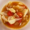amaranthus's cooksnap of when they made 野菜たっぷり卵入り☆トマトのスープ.