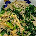 ピョンちゃん★'s cooksnap of when they made 生姜香る♪牛蒡とほうれん草の鶏ひき肉炒め.