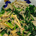 ピョンちゃん★'s cooksnap of when they made 生姜香る♪牛蒡とほうれん草の鶏ひき肉炒め.