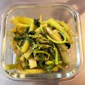 クックA0N71I☆'s cooksnap of when they made うどの葉っぱのごま油炒め.
