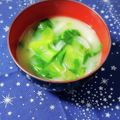 ふうはっちゃん's cooksnap of when they made 小松菜と玉葱の味噌汁.