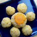HALYUI's cooksnap of when they made キャラ弁♥型で抜くだけ簡単♥花おにぎり③.