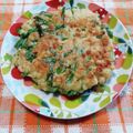 ﾁｲﾁｬﾝﾏﾏ's cooksnap of when they made 米粉活用！お家にある材料だけで簡単チヂミ.