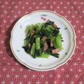 mmameco's cooksnap of when they made 簡単♪シンプルな小松菜とベーコン炒め.