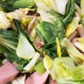ねこねこさーん's cooksnap of when they made キャベツとチンゲン菜の魚肉ソーセージ炒め.