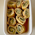 ひめおがわ's cooksnap of when they made 油揚げと茄子の巻き煮.