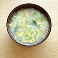 キンプリ's cooksnap of when they made 熱湯いれるだけたまごワカメ胡麻中華スープ.