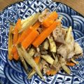 yuki0408aoiyama's cooksnap of when they made ☆豚バラ塩きんぴら☆.