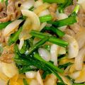 クック30KO1H☆'s cooksnap of when they made 新玉ねぎと肉ニラ炒め.
