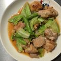 ML16CF's cooksnap of when they made 下味冷凍×ホットクックオイマヨ鶏キャベツ.