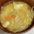 いちの＊'s cooksnap of when they made ＊節約☆卵玉葱もやしのほっこり味噌汁＊.