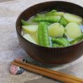umemodoki's cooksnap of when they made キヌサヤとジャガイモのお味噌汁【動画】.