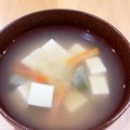 ママメイン！時々子供's cooksnap of when they made なめことおくらのとろぉ～り味噌汁.