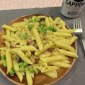 栗色兎's cooksnap of when they made ベーコンと玉葱のカレークリームパスタ.