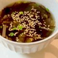 みなとのまんま's cooksnap of when they made ヘルシーなもずくスープ♬ダイエットの方に.