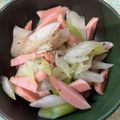 ＭＩ−ＳＡＮ's cooksnap of when they made 長ネギと魚肉ソーセージ炒め.