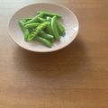 Etsu☆ko's cooksnap of when they made スナップエンドウの塩ゆで.