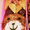 BIG24's cooksnap of when they made ふわふわクマちゃん弁当（キャラ弁）.