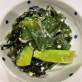 pontuka's cooksnap of when they made 新玉ねぎの葉のぬた。.