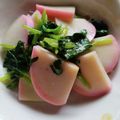 こみく's cooksnap of when they made 三つ葉とかまぼこの辛子醤油.
