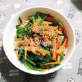 ひトみ's cooksnap of when they made ごま油香る☆ほうれんそうと人参のナムル.