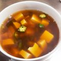 Okecchan's cooksnap of when they made オクラと塩昆布のスープ.