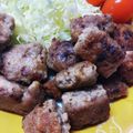 キスケo2's cooksnap of when they made 簡単節約☆豚ひき肉のサイコロステーキ。.